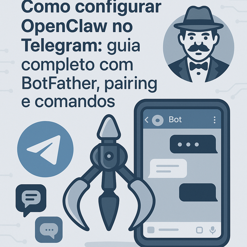Como configurar OpenClaw no Telegram: guia completo com BotFather, pairing e comandos