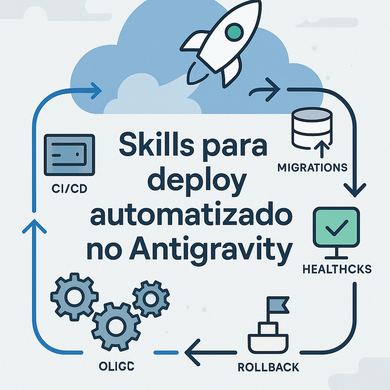 Skills para deploy automatizado no Antigravity: CI/CD seguro, zero downtime e rollback